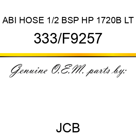 ABI HOSE 1/2 BSP HP 1720B LT 333/F9257