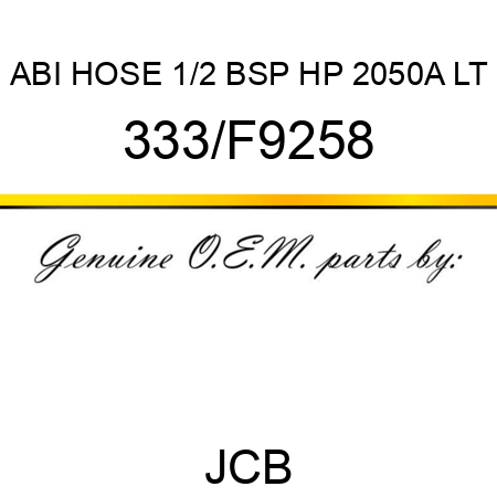 ABI HOSE 1/2 BSP HP 2050A LT 333/F9258