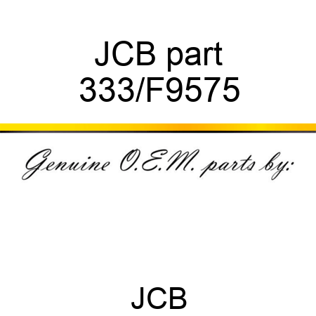 JCB part 333/F9575