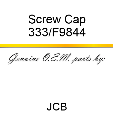 Screw Cap 333/F9844