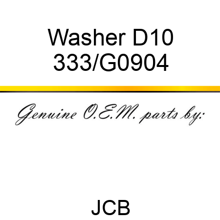 Washer D10 333/G0904