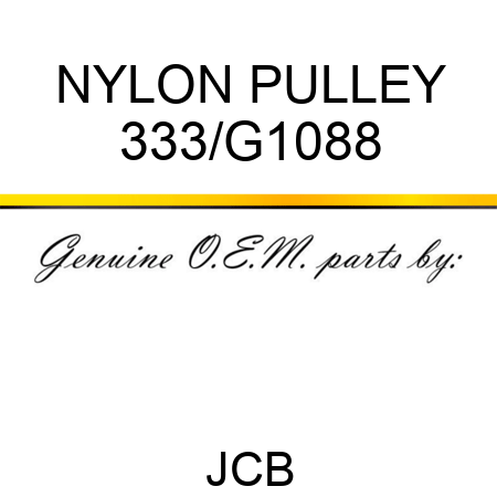 NYLON PULLEY 333/G1088