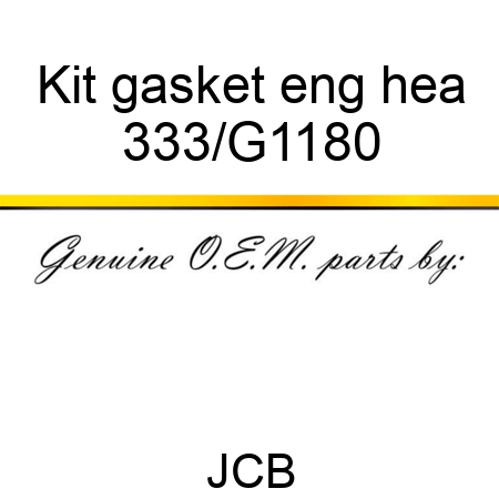 Kit gasket eng hea 333/G1180