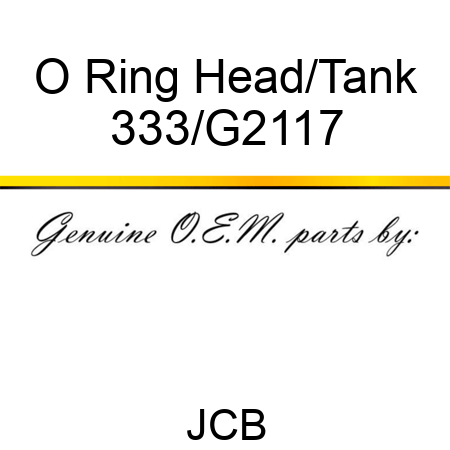 O Ring Head/Tank 333/G2117