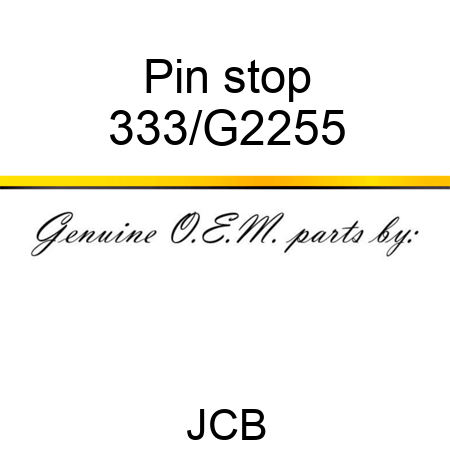 Pin stop 333/G2255