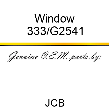 Window 333/G2541