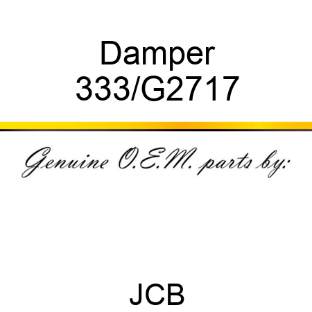 Damper 333/G2717