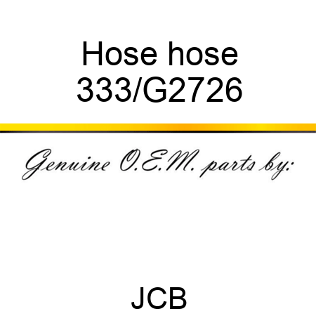 Hose hose 333/G2726