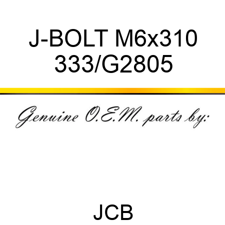 J-BOLT M6x310 333/G2805