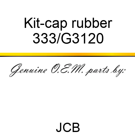 Kit-cap rubber 333/G3120