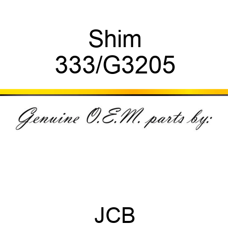 Shim 333/G3205