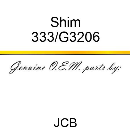 Shim 333/G3206