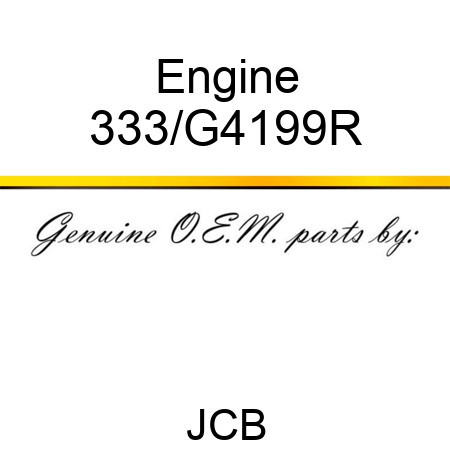 Engine 333/G4199R