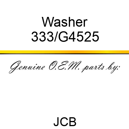 Washer 333/G4525