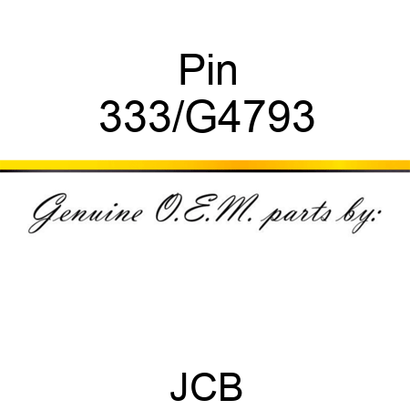 Pin 333/G4793