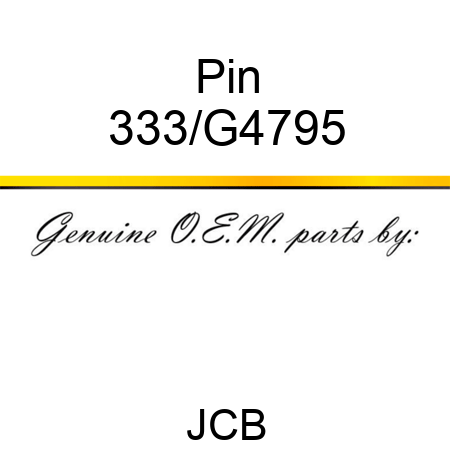 Pin 333/G4795