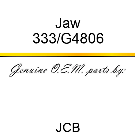 Jaw 333/G4806