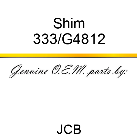 Shim 333/G4812