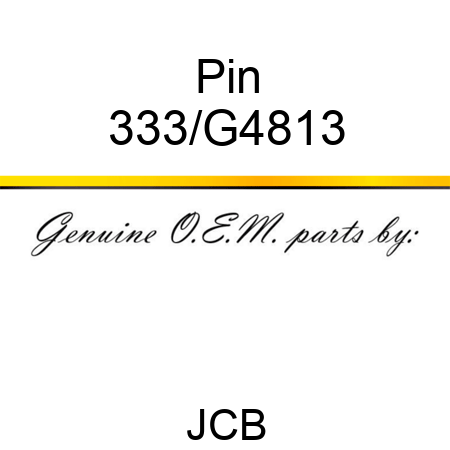 Pin 333/G4813