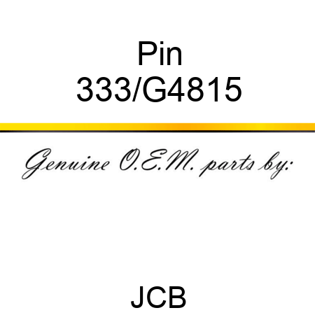 Pin 333/G4815
