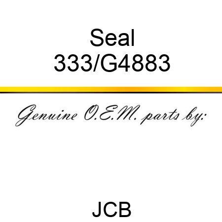 Seal 333/G4883