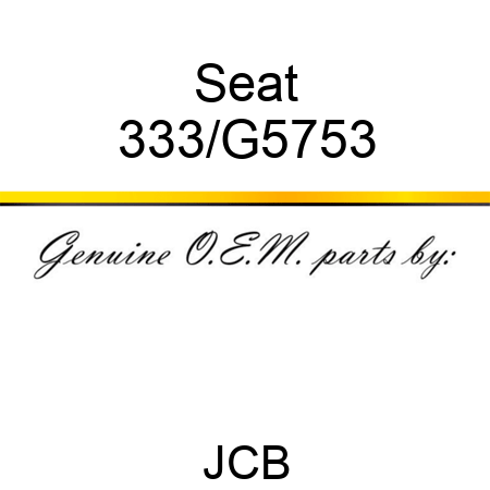 Seat 333/G5753