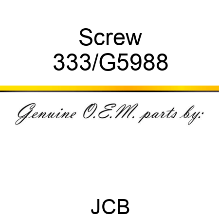 Screw 333/G5988