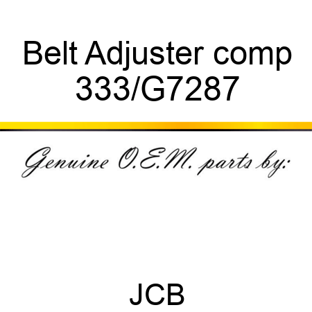 Belt Adjuster comp 333/G7287