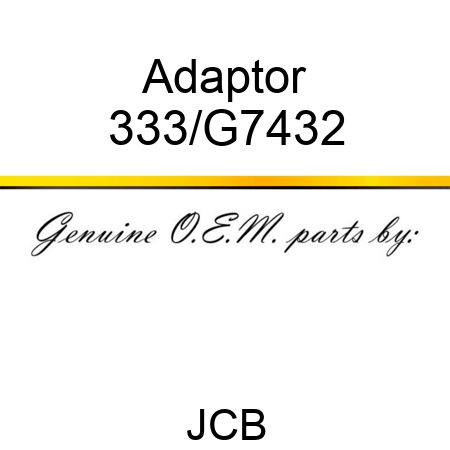 Adaptor 333/G7432
