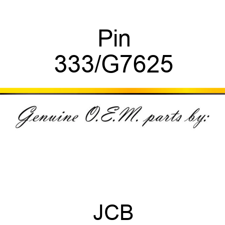 Pin 333/G7625