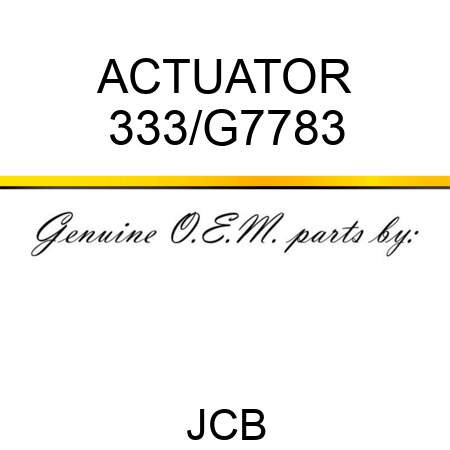ACTUATOR 333/G7783