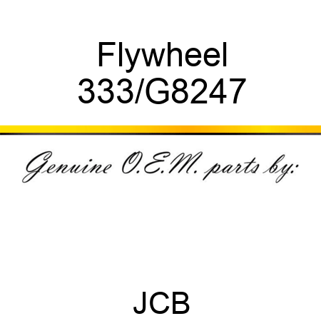 Flywheel 333/G8247