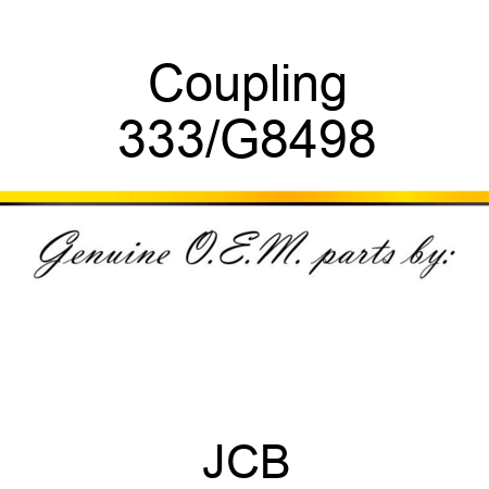 Coupling 333/G8498