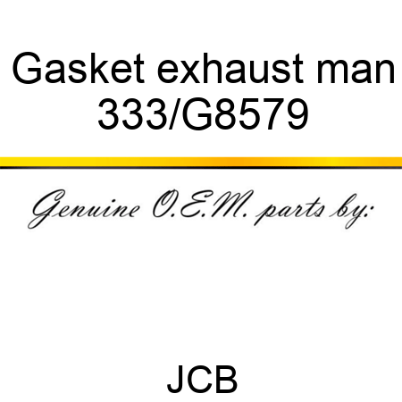 Gasket exhaust man 333/G8579