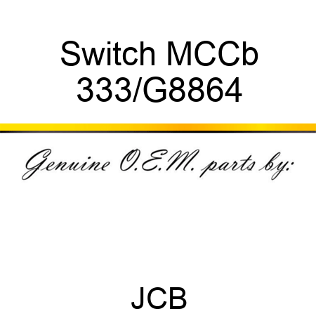 Switch MCCb 333/G8864