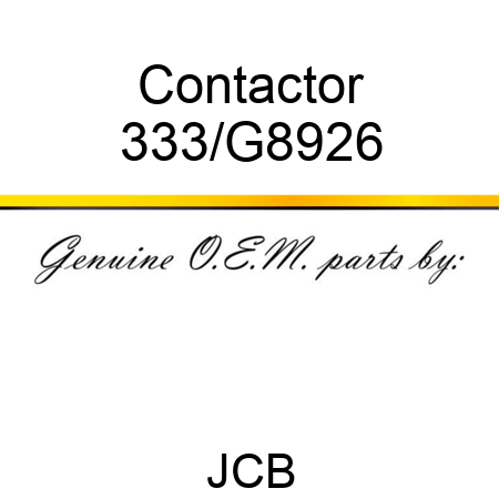 Contactor 333/G8926