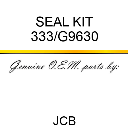 SEAL KIT 333/G9630