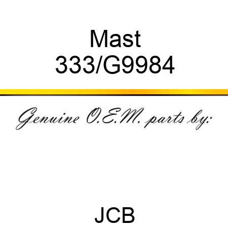 Mast 333/G9984