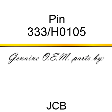 Pin 333/H0105