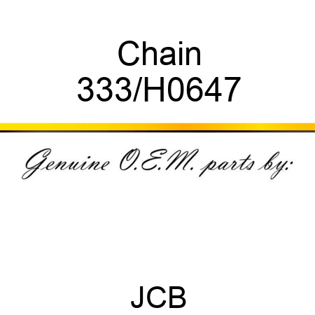 Chain 333/H0647