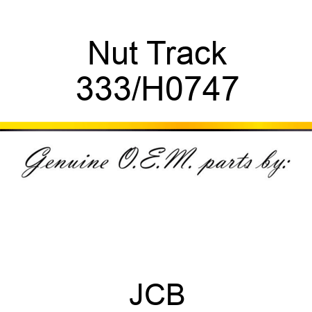 Nut Track 333/H0747