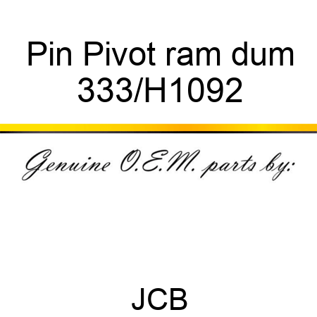 Pin Pivot ram dum 333/H1092
