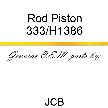 Rod Piston 333/H1386