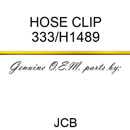HOSE CLIP 333/H1489