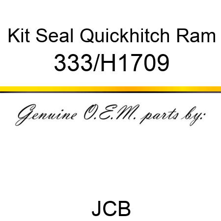 Kit Seal Quickhitch Ram 333/H1709