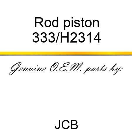 Rod piston 333/H2314