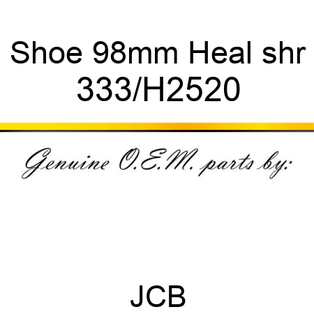 Shoe 98mm Heal shr 333/H2520