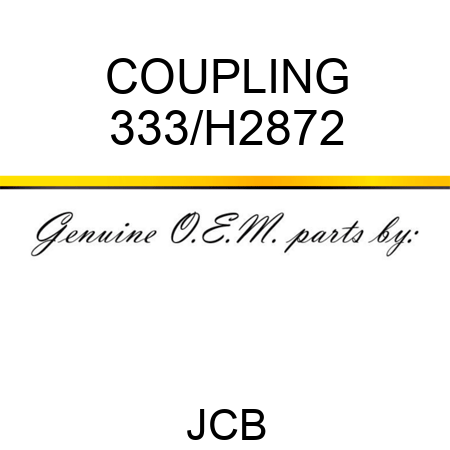COUPLING 333/H2872