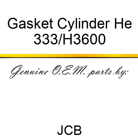 Gasket Cylinder He 333/H3600