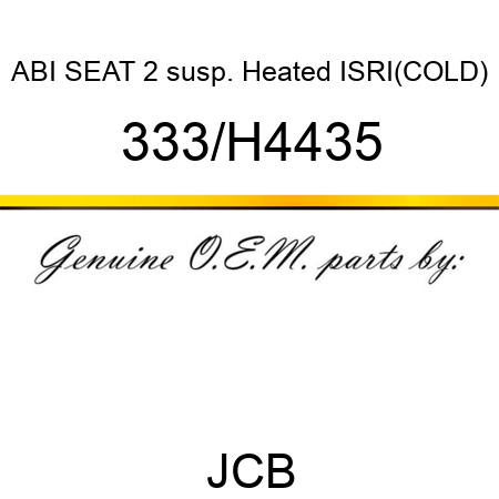 ABI SEAT 2 susp. Heated ISRI(COLD) 333/H4435